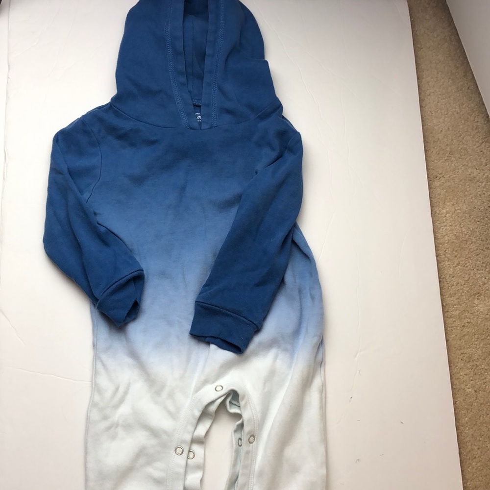 Blue Ombré Boys Romper